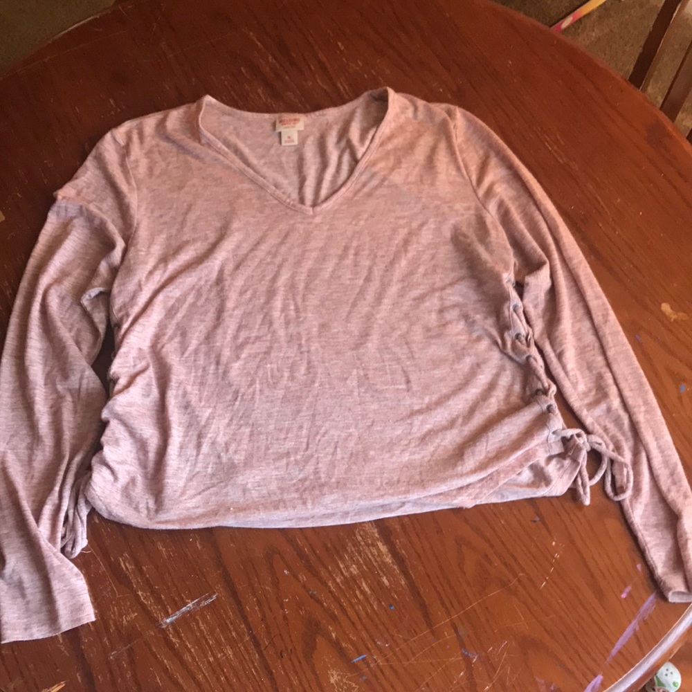 Mossimo target long sleeve shirt with side ties